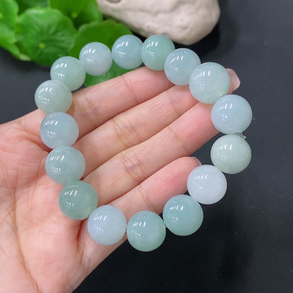 F34076645 Jadeite Bracelet Approx.12.7mm Total Weight About 53.8g