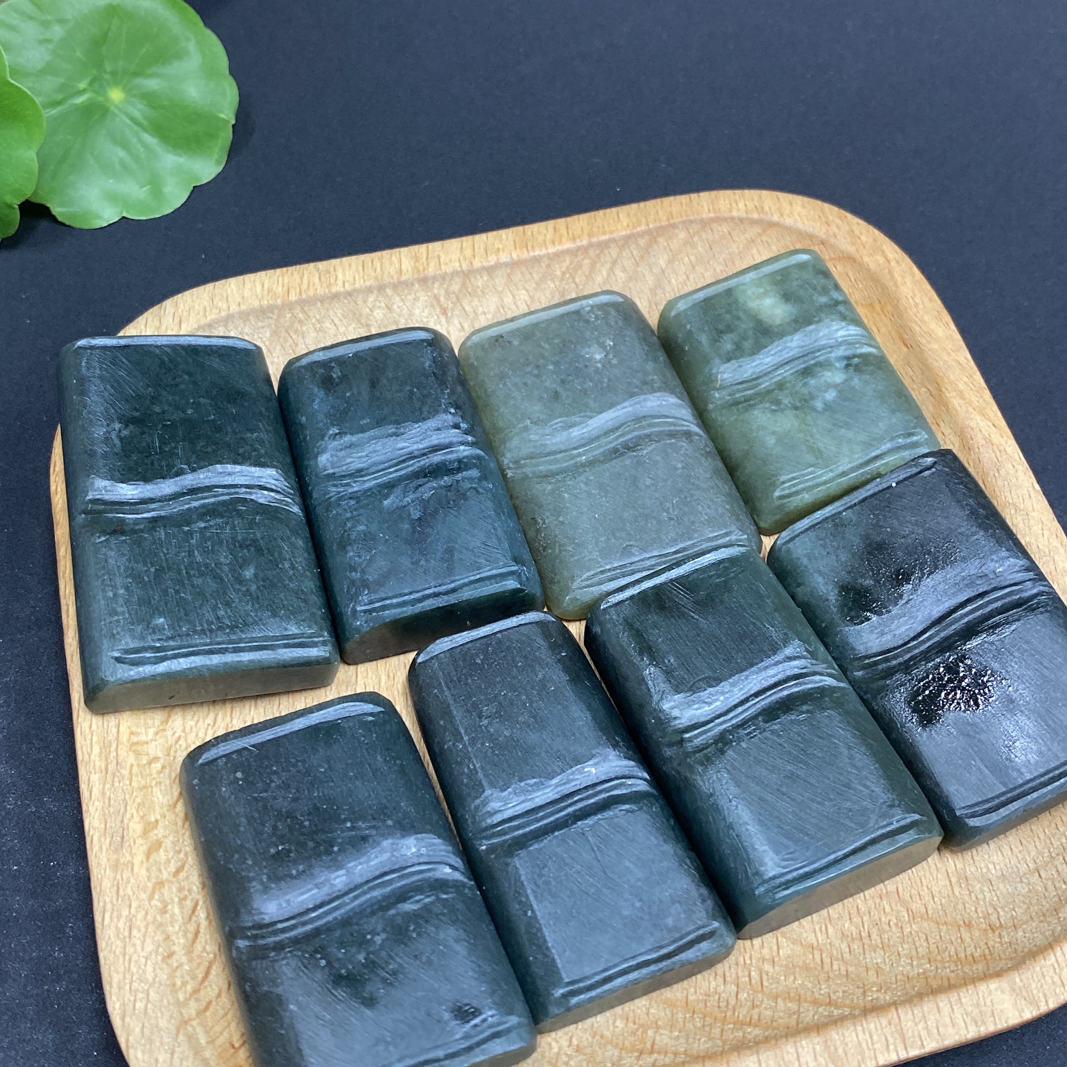 H33844449 Hetian Jade Pendant Bamboo Node Total Weight Approx. 223.3g