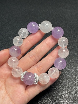 C32814652 Crystal Bracelet Total Weight Approx. 58.24g Size 13.1-15.1mm Non-Gold