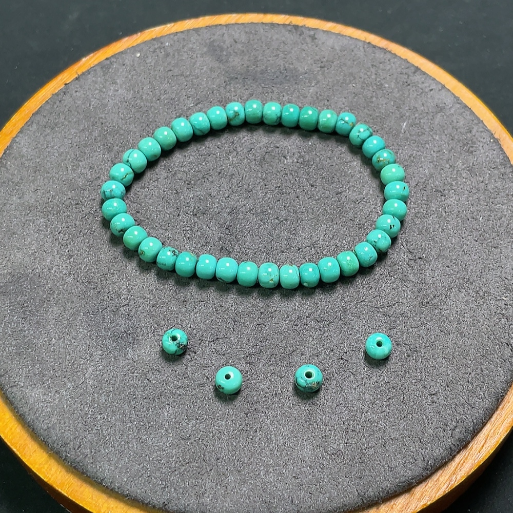 C34993772 Turquoise Bracelet + Small Beads (Contains Other Mineral Components, Total Weight Approx. 6.15g, Sell as a Lot)