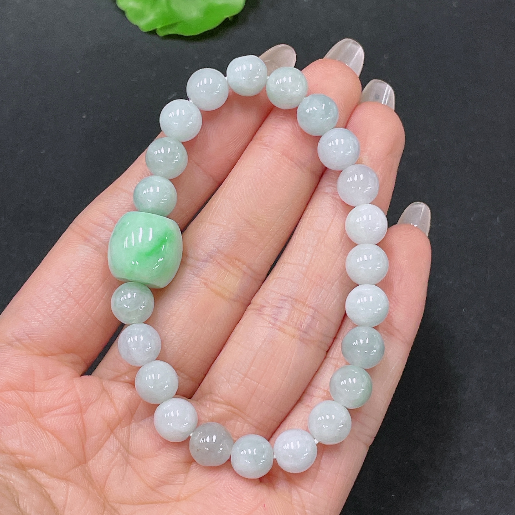F35139316 Jadeite Bracelet 13.1/7.5mm Approx. Total Weight 21.64g