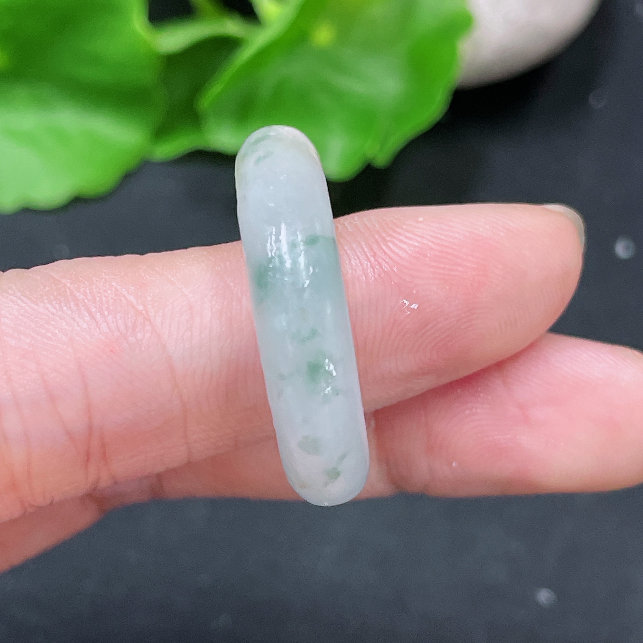 F33943956 Jadeite Unpolished Ring Total Weight Approx. 4.97g Size 20