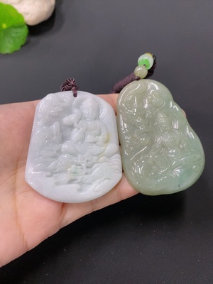 F24742233 翡翠挂件 一手走