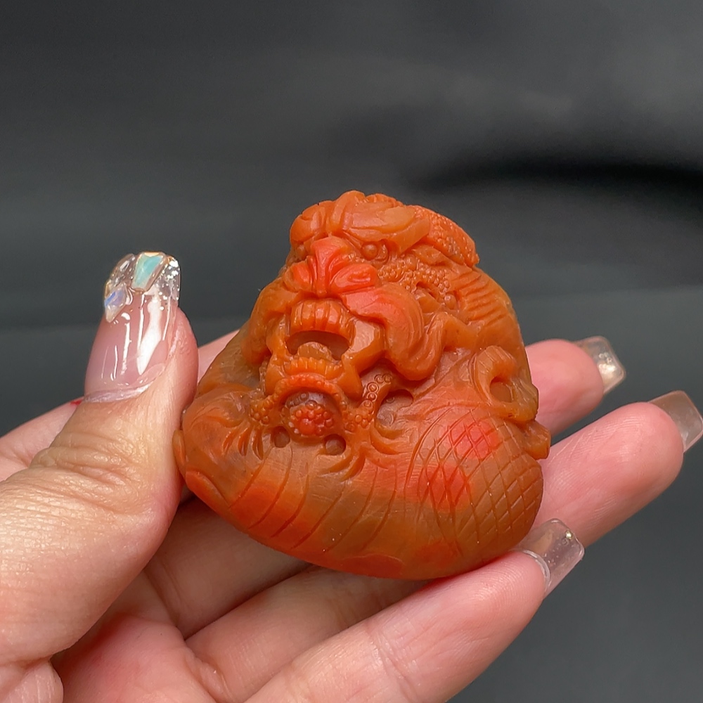 C14537414 South Red Agate Pendant Approx. 112.05g