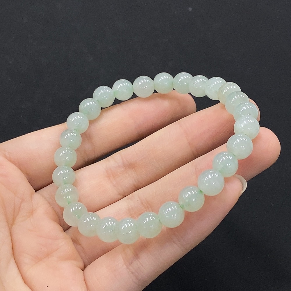 F35131841 Jadeite Bracelet Approx.7.2mm Total Weight Approx.18.17g