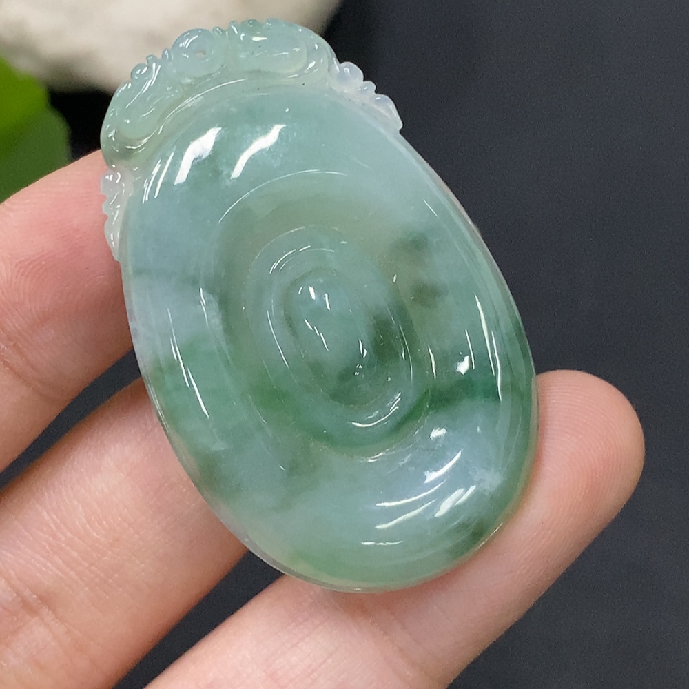 F29393960 Jadeite Pendant Fu Shell, Total Weight Approx. 11.43g