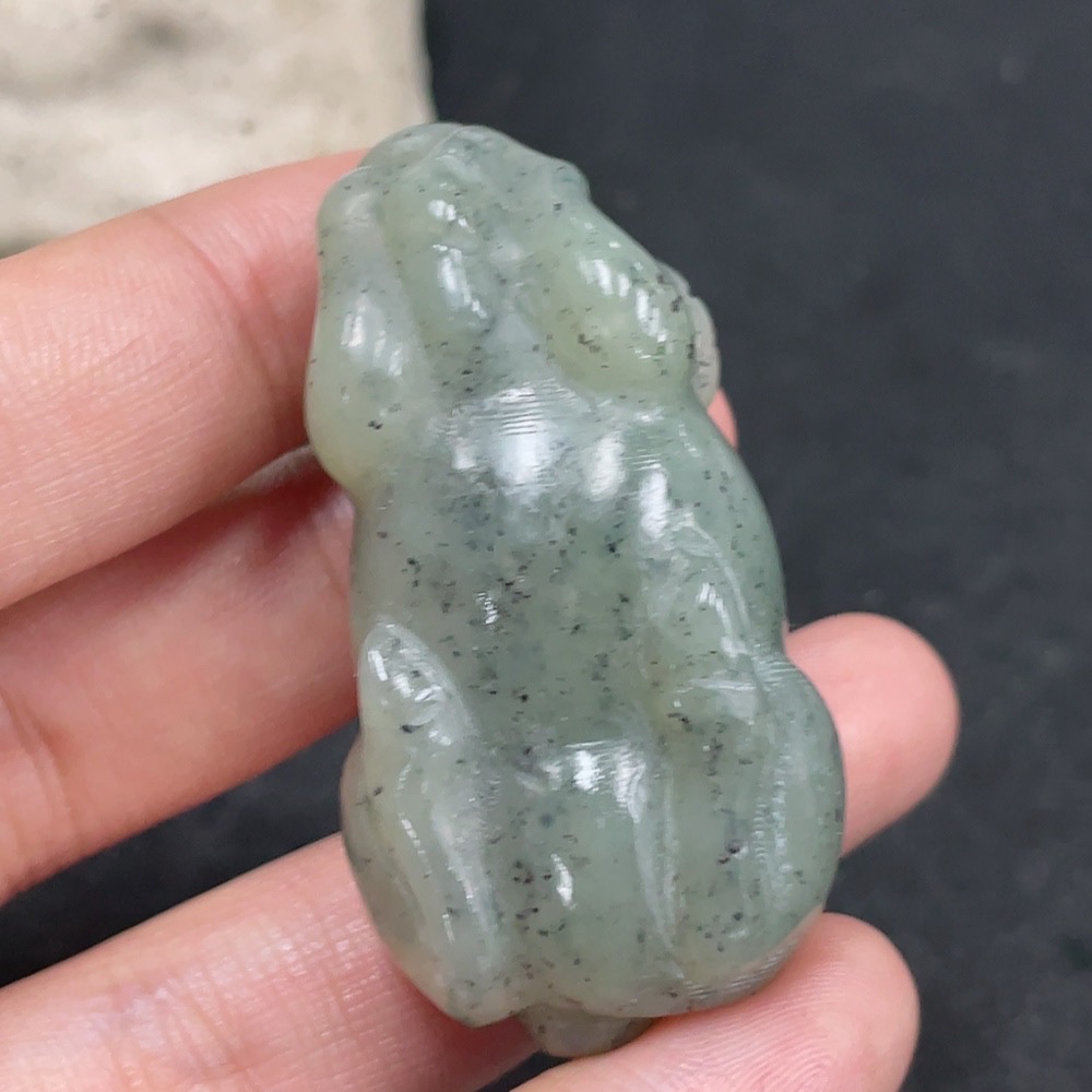 H31582754 Hetian Jade Pendant Ox Total Weight Approx. 37.1g