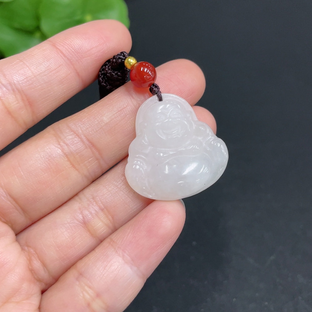 H35101908 Hetian Jade Pendant - Buddha Figure