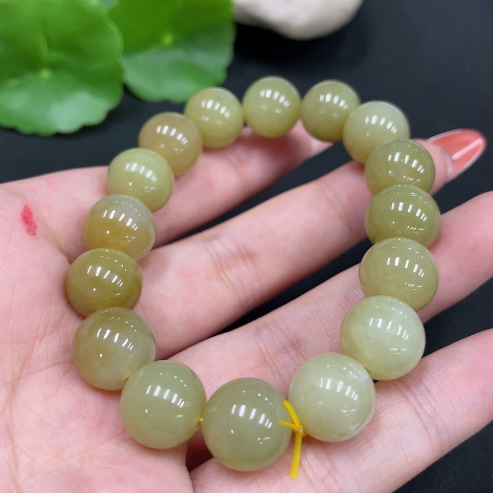 H34026029 Hetian Jade Bracelet, Approx. 11.7mm, Total Weight Approx. 41.3g