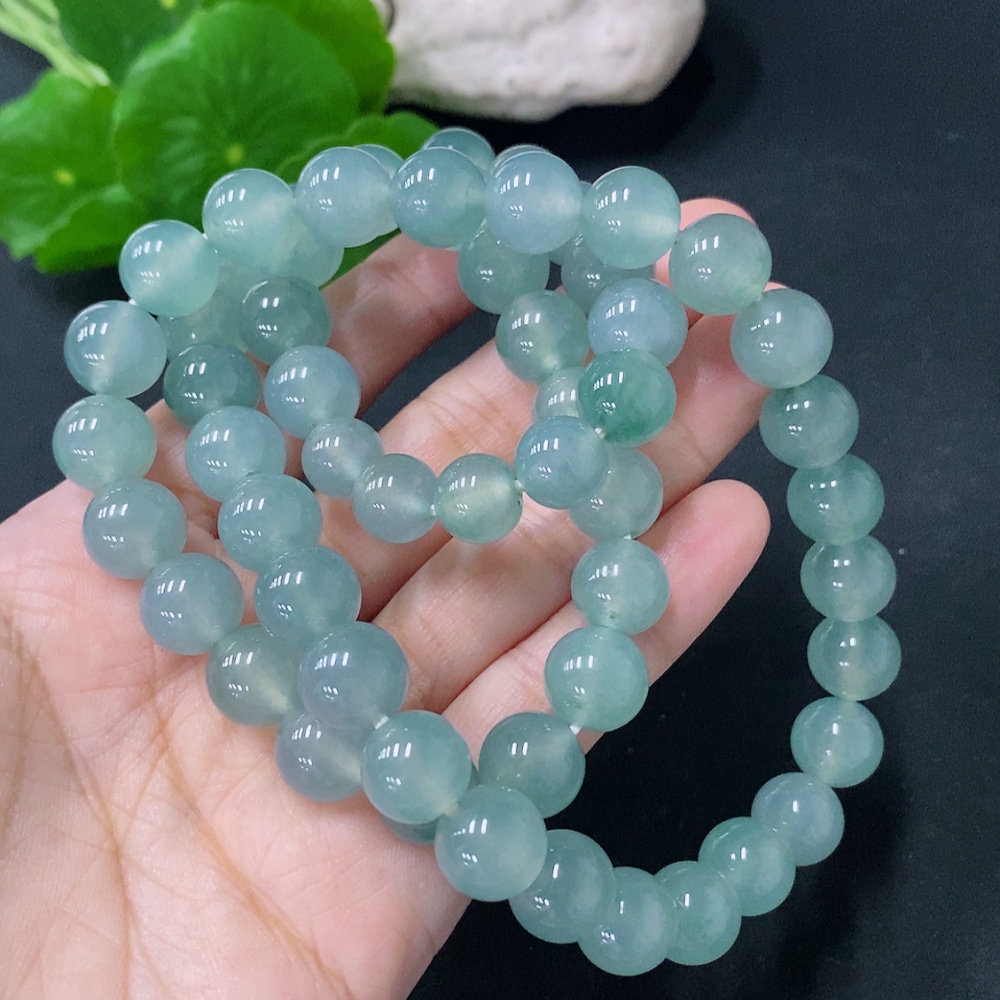 F30522745 Jadeite Bead Necklace Maximum Bead Size Approx. 10.5mm Total Weight Approx. 109g