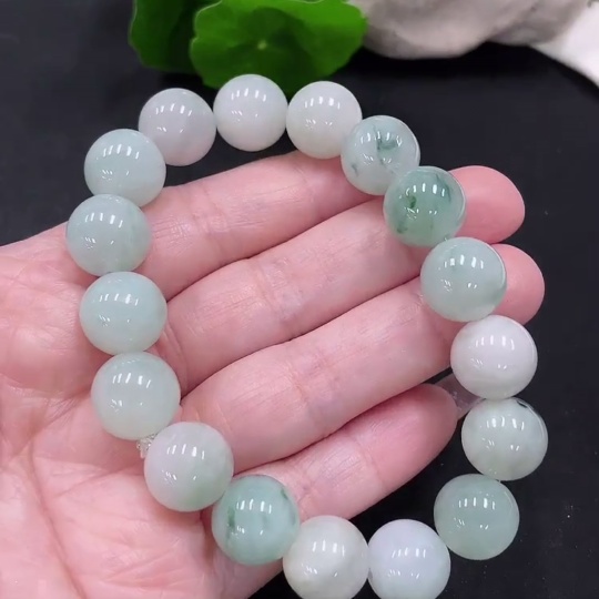F35129012 Jadeite Bracelet, Approx. 12.5mm, Total Weight Approx. 58.4g