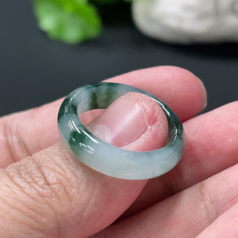 F34018037 Jadeite Ring Size 16 Total Weight Approx. 3.229g