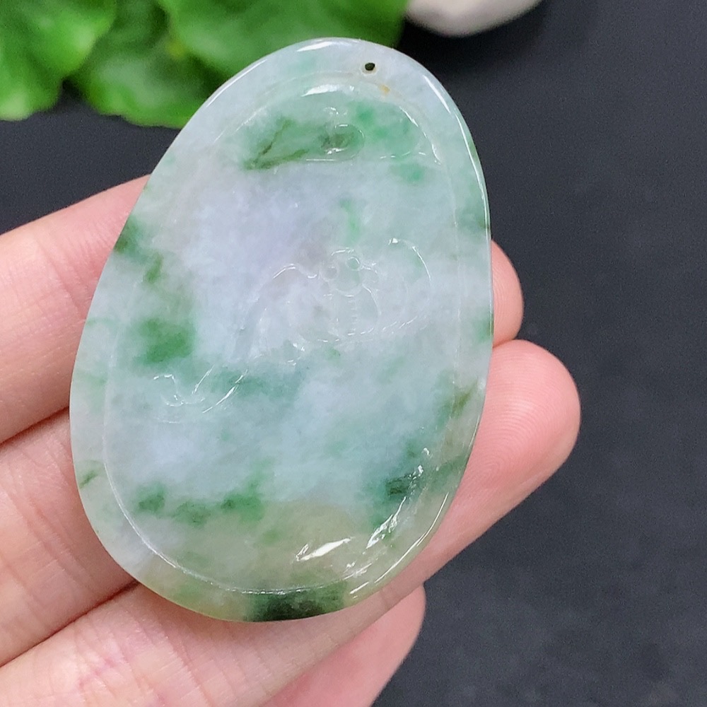 F30490411 JadeiteRuyi Pendant, Total Weight Approx. 15.7g