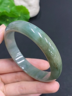 F32758229 Jadeite Round Bracelet Total Weight Approx. 53g Size 59