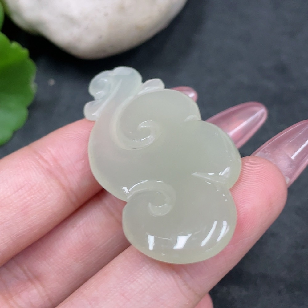 H33945008 Hetian Jade Pendant Ruyi Total Weight: Approx. 8.2g