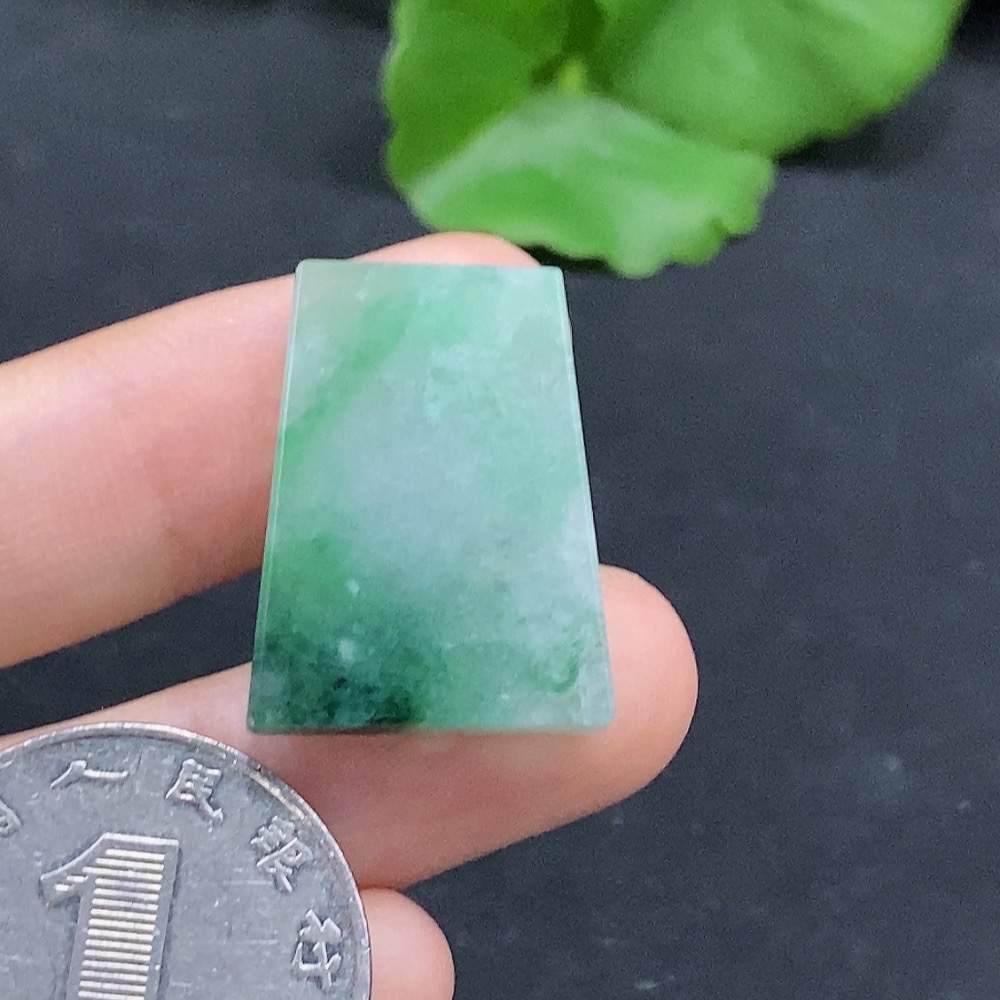 F31605149 Jadeite Inlaid Piece Total Weight Approx. 4.8g