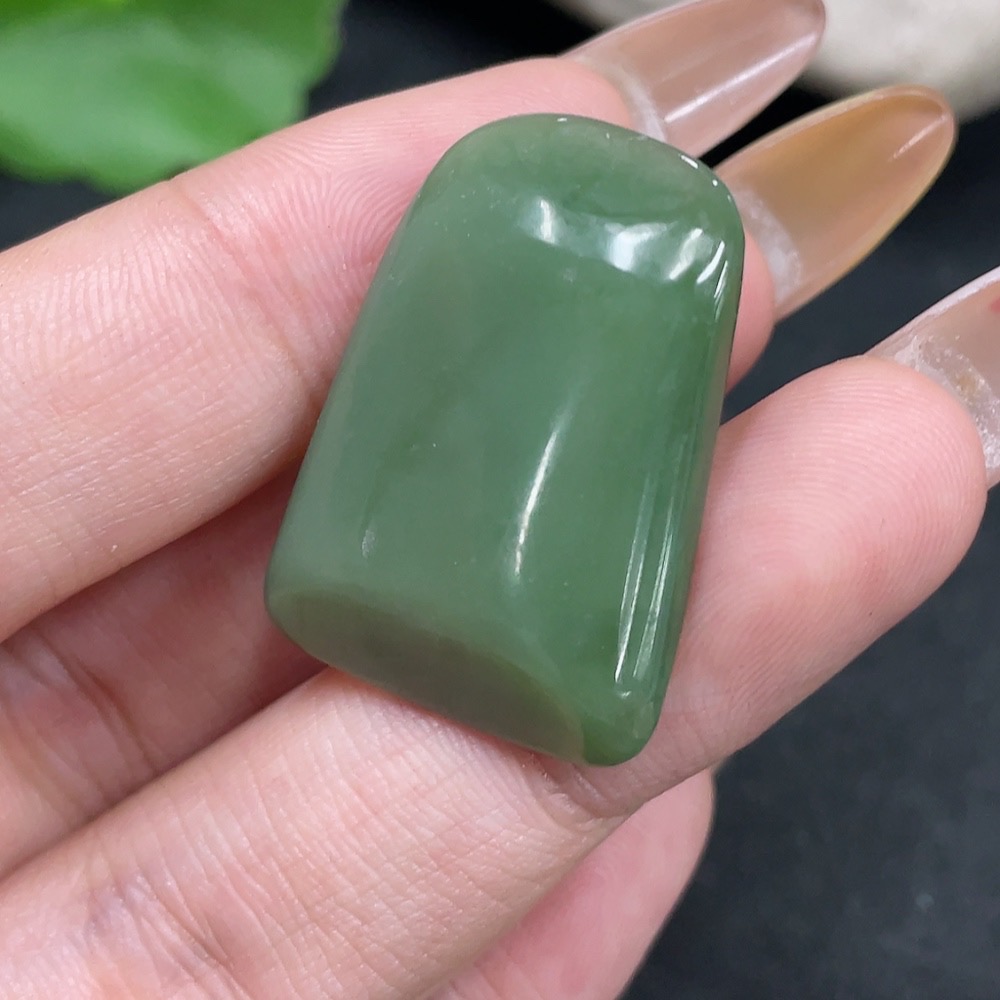 H32706363 Hetian Jade Pendant Plain Pendant Total Weight About 6.4g