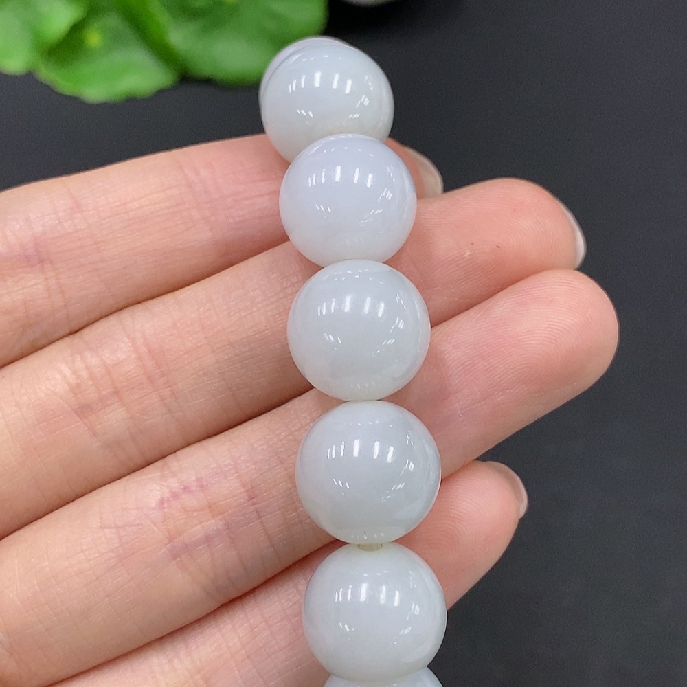 F28218795 Jadeite Bead Bracelet Approx.13.2mm Total Weight Approx.66.4g