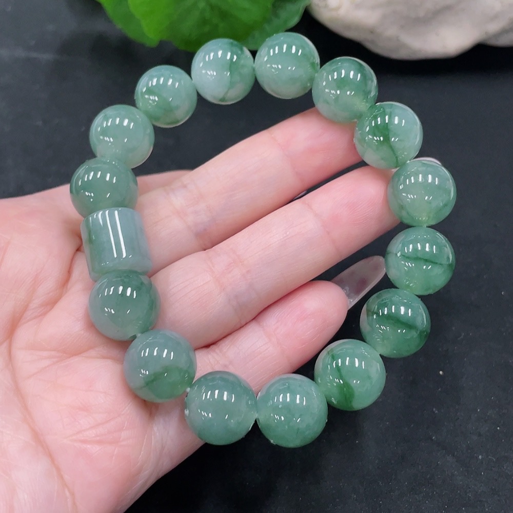 F35128424 Jadeite Bracelet  13/11.5mm approx.  Total weight approx. 59.19g
