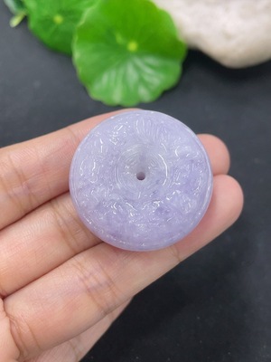 F46569002 翡翠挂件平安扣 货品总约重23.58g