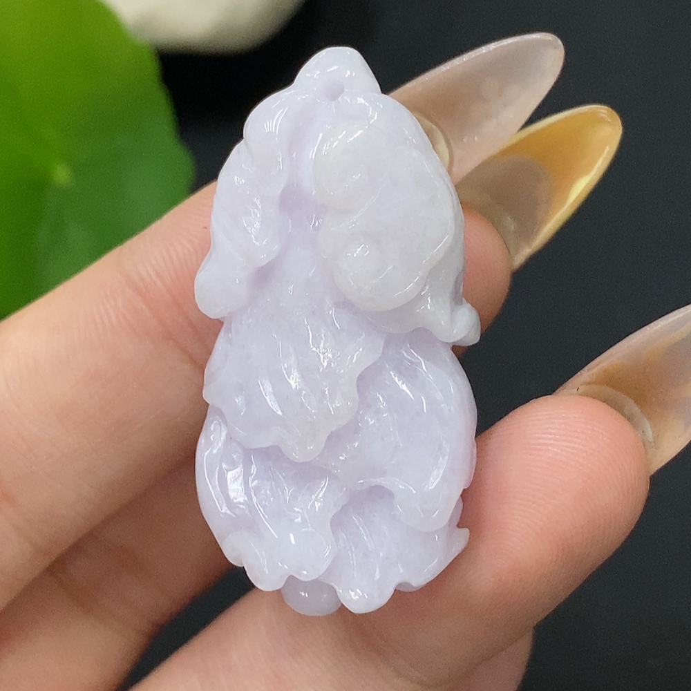 F30455554 Jadeite Pendant Cabbage Total Weight Approx.13.31g