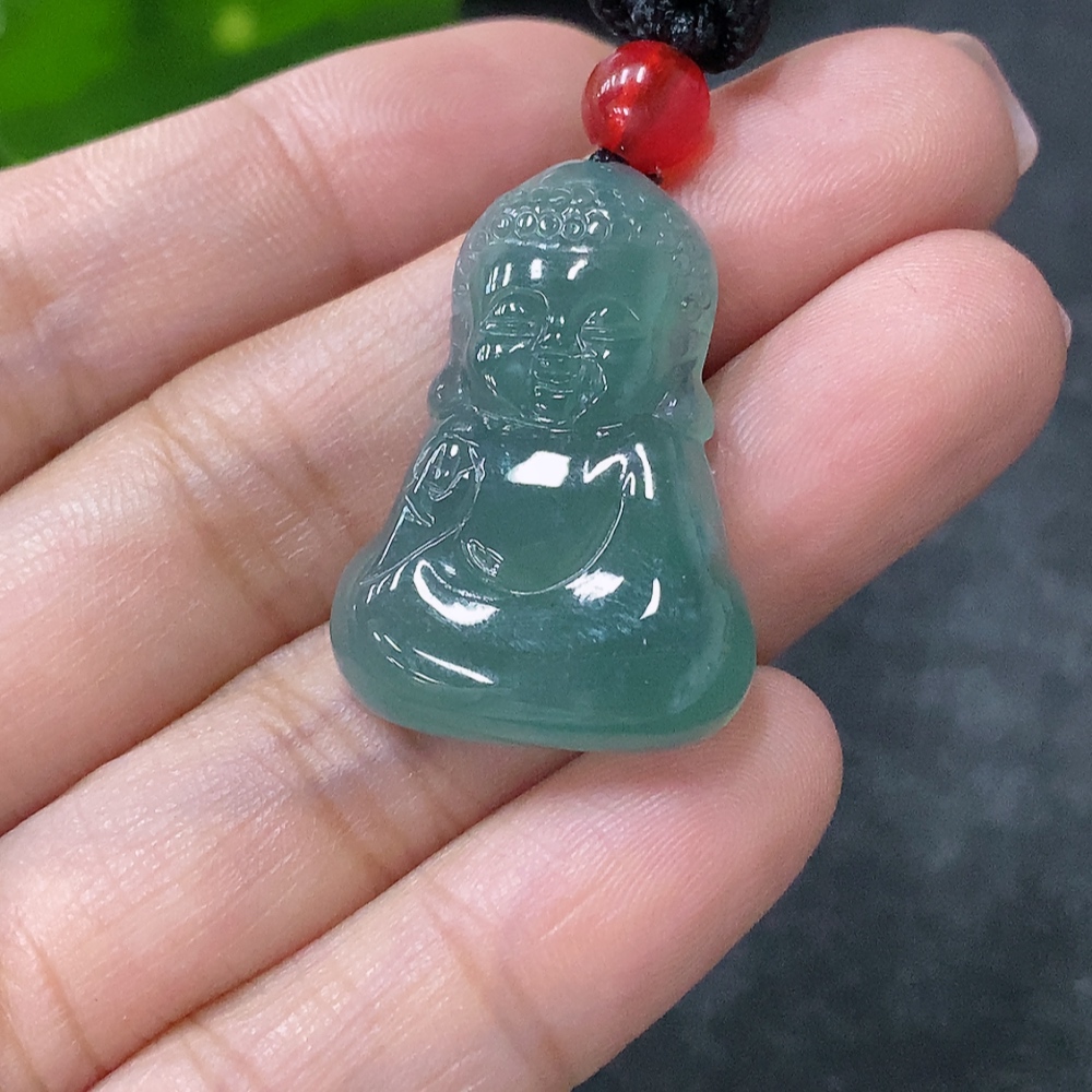 F34997973 Jadeite Pendant Baby Buddha