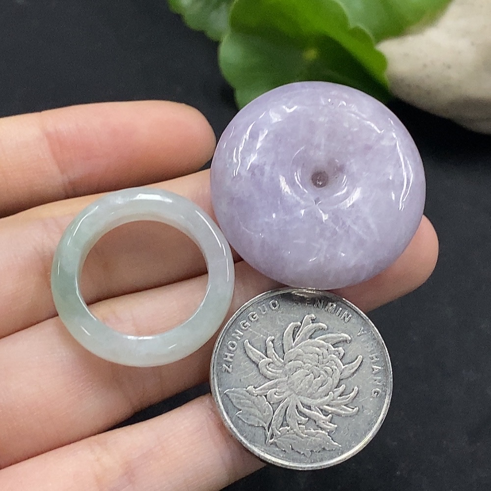 F35090247 Jadeite safety buckle pendant/ring