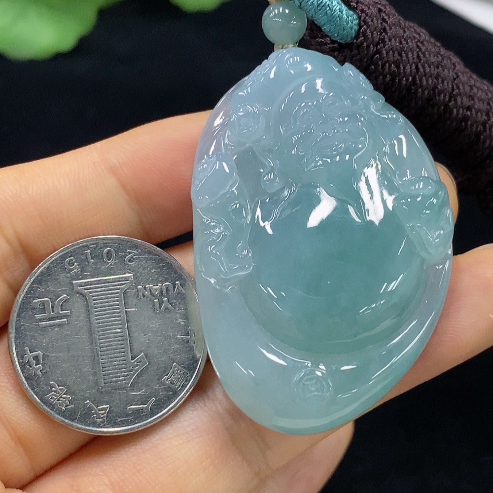 F31599831 Jadeite God of Wealth Pendant