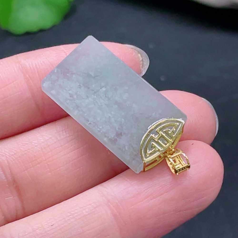 F25848545 Jadeite Plain Pendant in 18K Gold Total Weight Approx. 5.57g