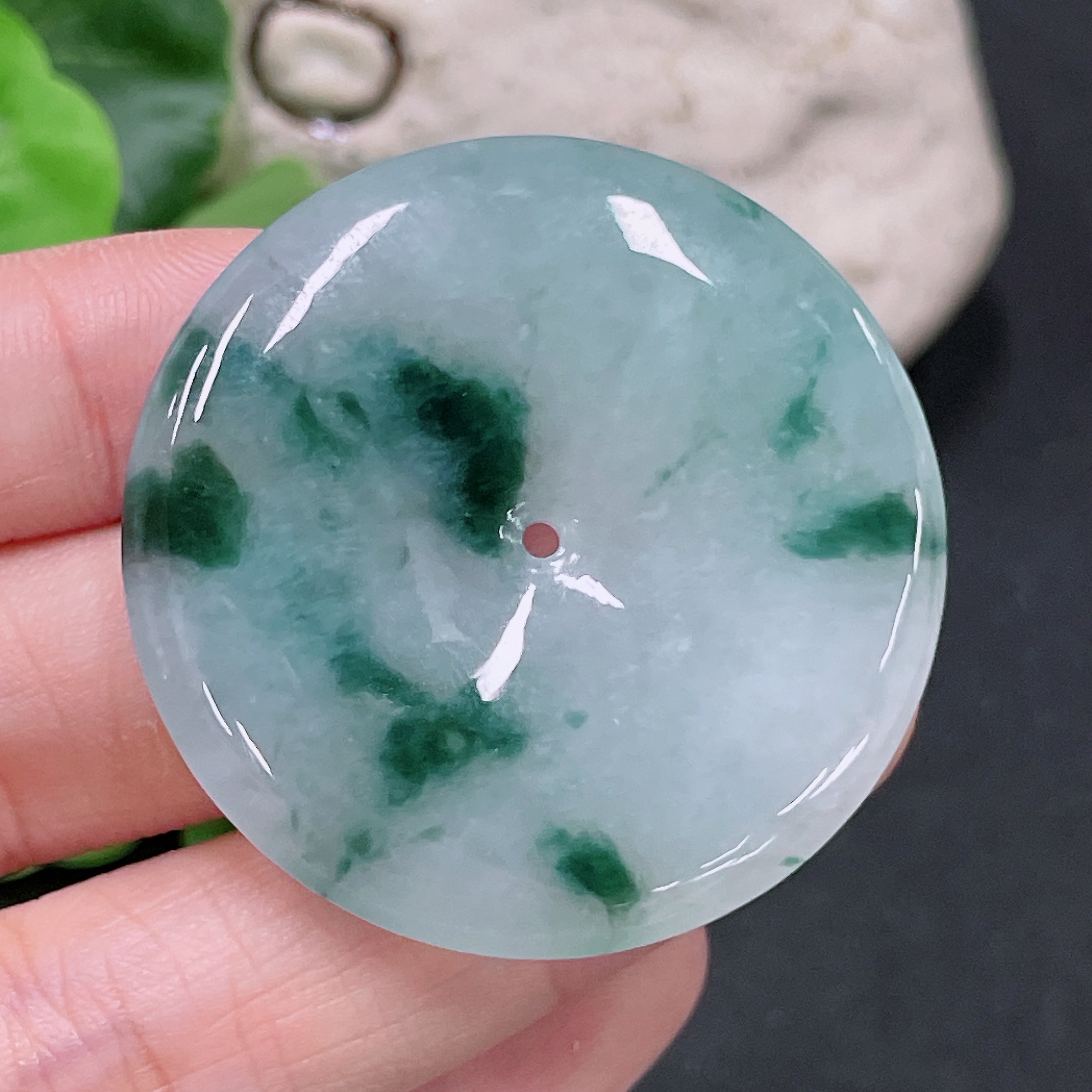 F33920248 Jadeite Safety Buckle Total Weight Approximately 19.6g