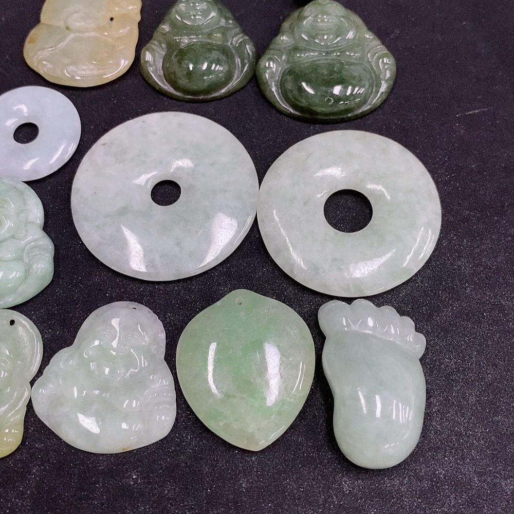 F33830405 Jadeite Pendants Sell as a Lot
