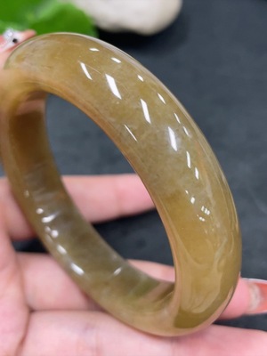 H34979774 Hetian Jade Round Bracelet Size 58.6 Total Weight Approx. 79g