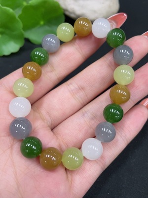 H34026452 Hetian Jade Bracelet, Approx. 9.7mm, Total Weight Approx. 28.2g
