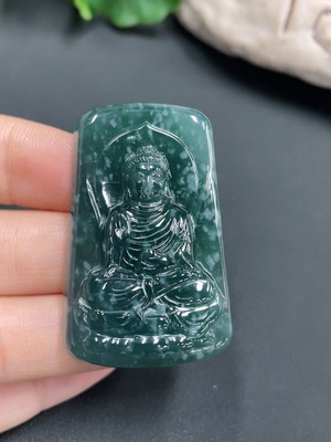 F19151833 Jadeite Pendant Guanyin Total Weight 22.592g