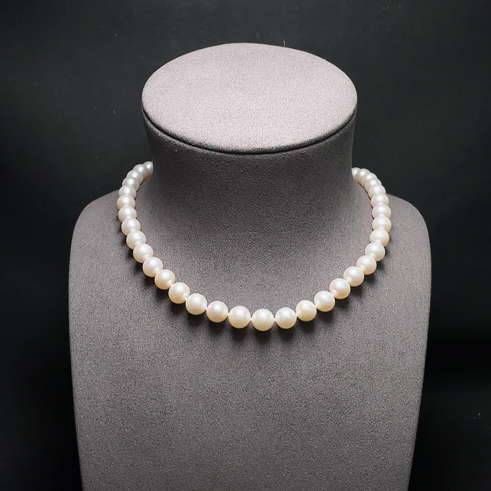 C33937077 Pearl Necklace 58% Gold Content Total Weight Approx. 44.1g Stone Size About 8.9mm