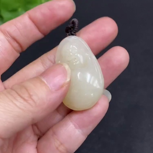 H34036423 Hetian Jade Pendant - Buddha Figure