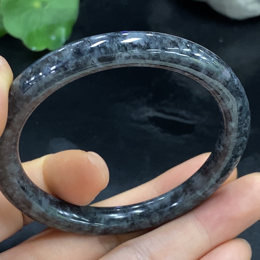 F25923201 Jadeite Round Bangle Size 52.5 Total Weight Approx. 31.32g