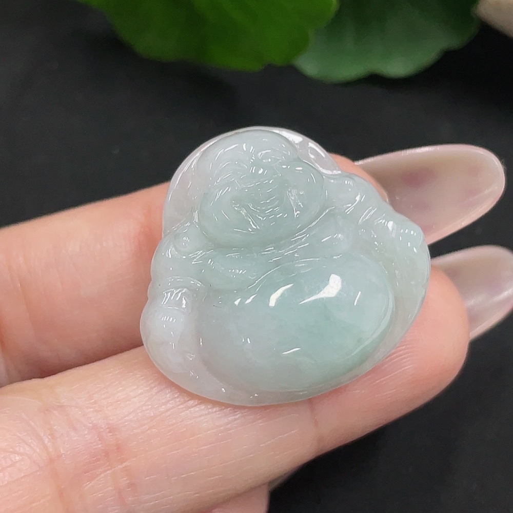 F34068815 Jadeite Buddha Pendant, Total Weight Approx. 5.8g