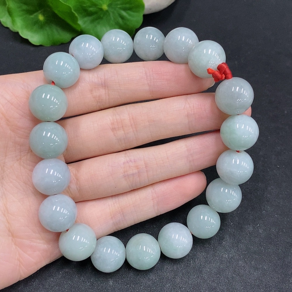 F33940586 Jadeite Bracelet Total Weight Approx.81.4g Size 13.5mm