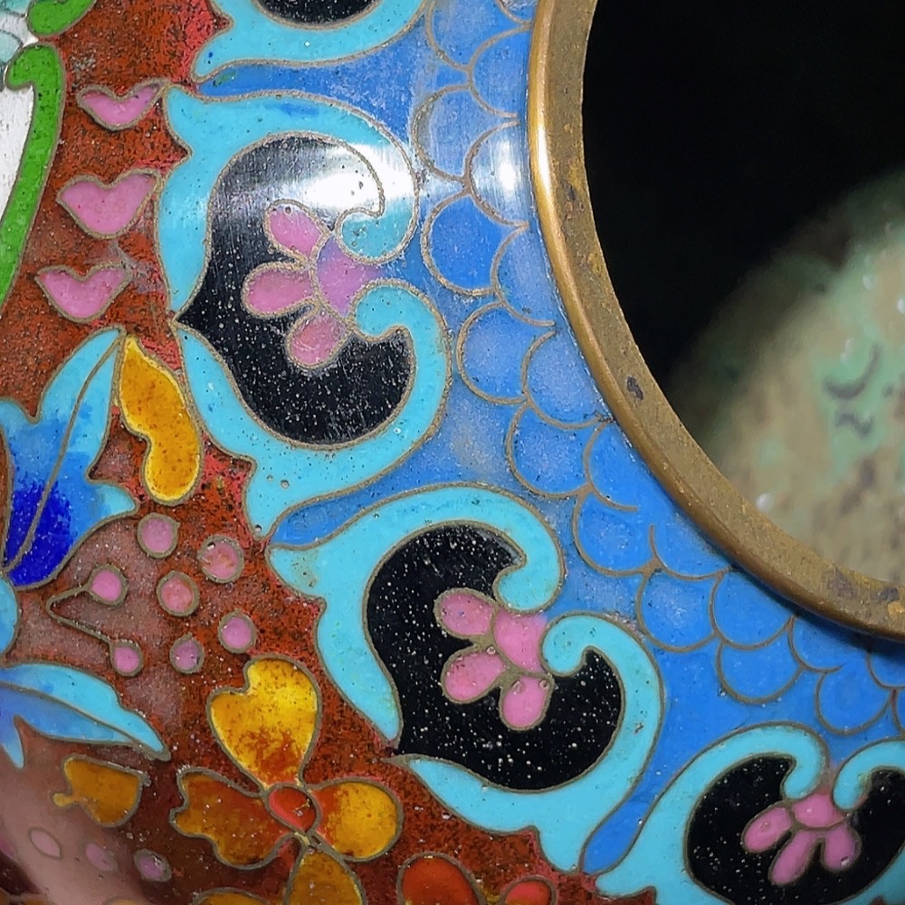 W31638640 Republic of China export copper wire cloisonné enamel cloisonné lampshade miscellaneous
