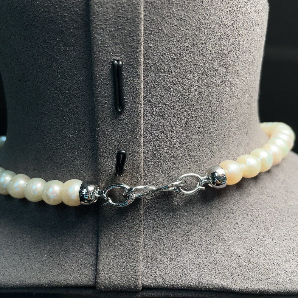 C34008856 Pearl Strand Non-Gold Total Weight Approx. 37.14g Size 6.9-8.8mm