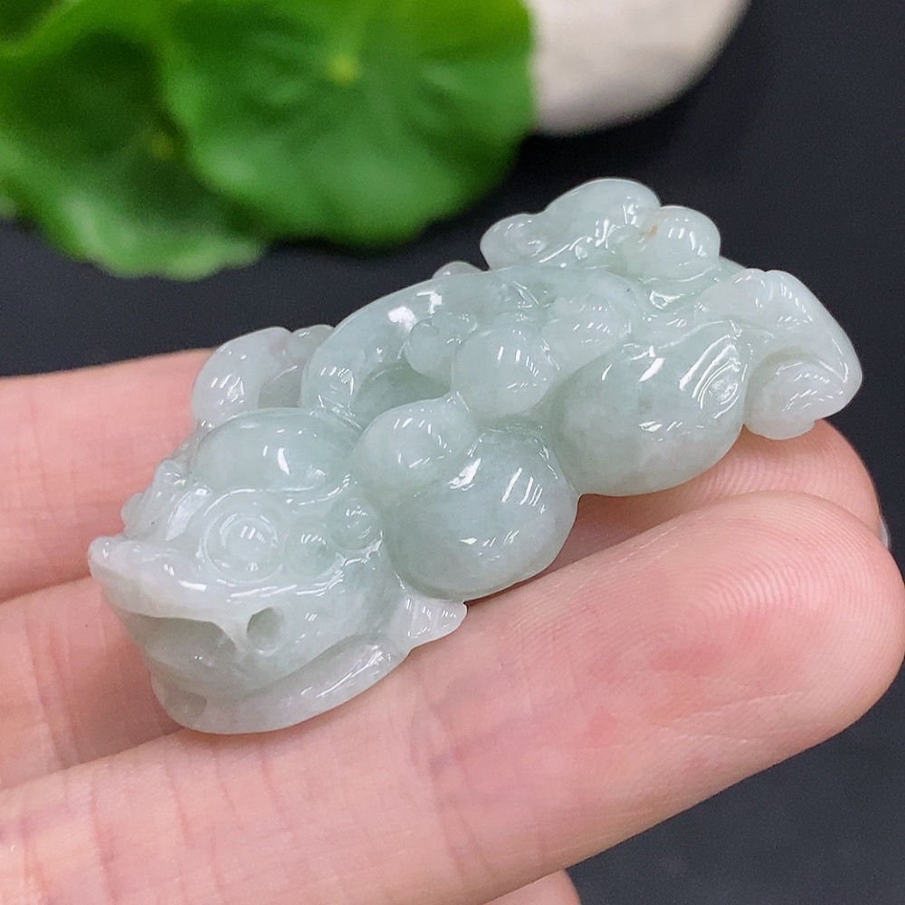 F31687983 Jadeite Pixiu Pendant, Total Weight Approximately 18.3g