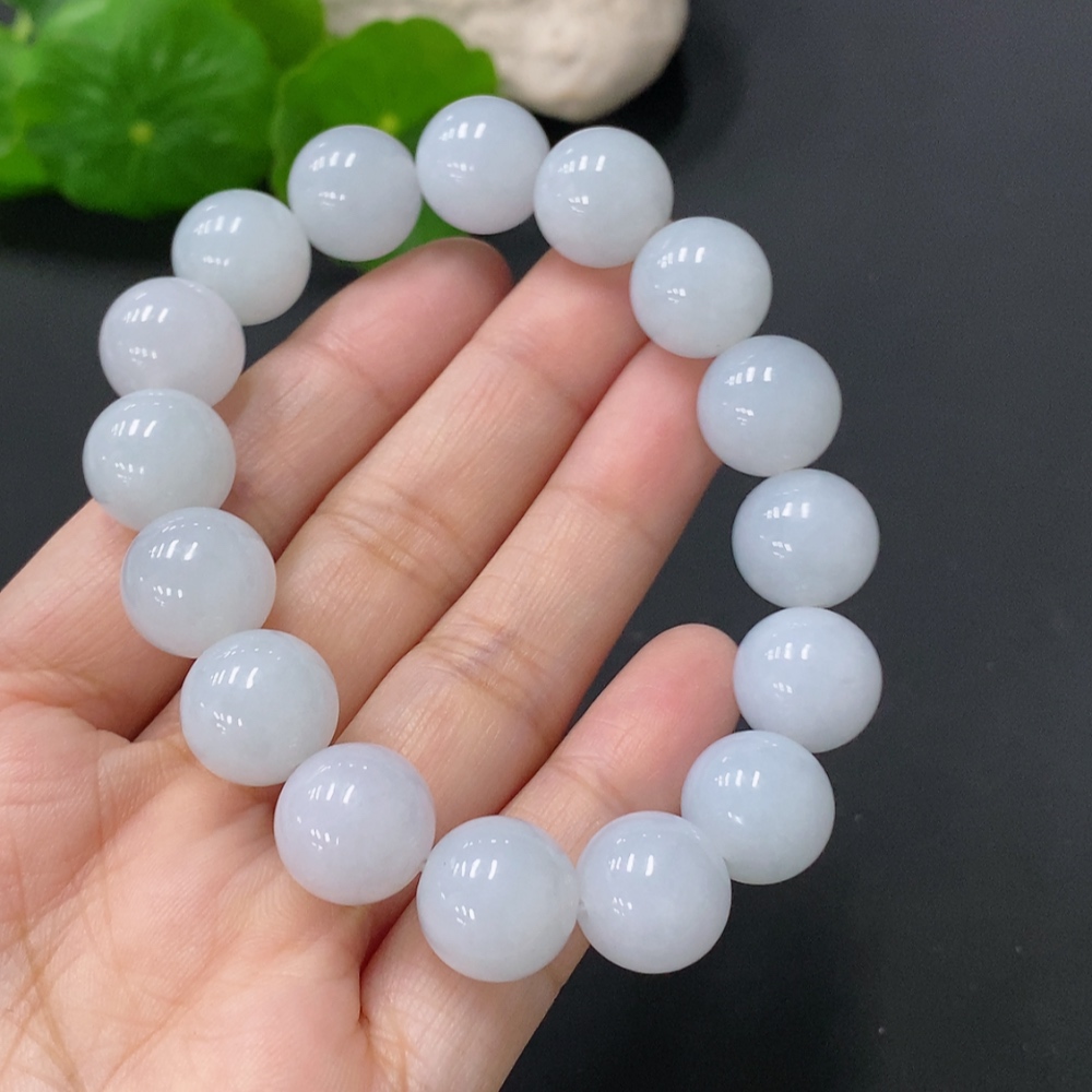 F24701492 JadeiteBracelet, Approx. 12.5mm Beads, Total Weight Approx. 53.4g