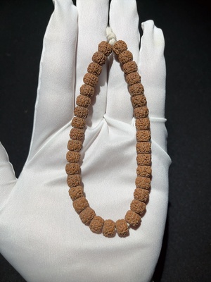 W33914812 Coiled Dragon Pattern Vajra Bodhi (approx. 11.41g, size around 8.5mm)