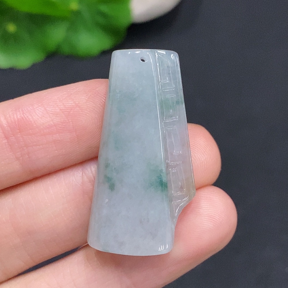 F32793793 Jadeite Antique Pendant Total Weight Approx. 8.4g