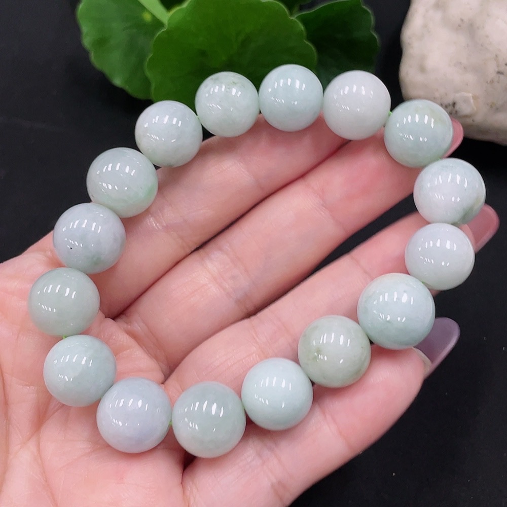 F34012571 Jadeite Bracelet Approx.12mm Total Weight Approx.46.9g