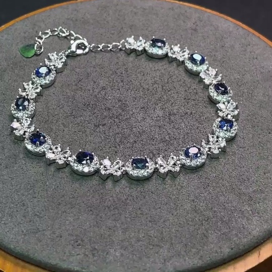 C34990463 Sapphire Bracelet Non-Gold Total Weight Approx. 10.34g