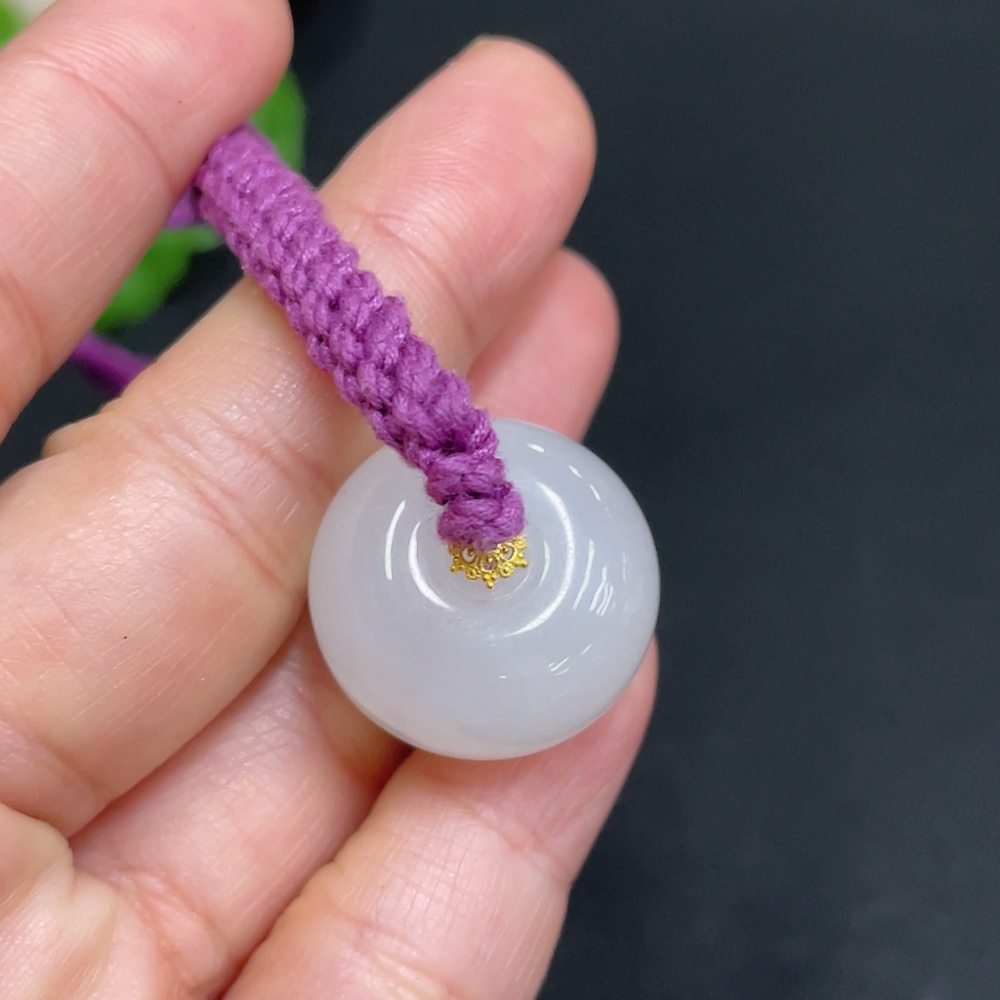 H34072621 Hetian Jade Hand Bracelet Total weight about 11.7g Gold content 72%