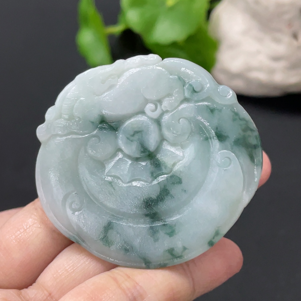 F35108669 Jadeite Rough Pendant Total Weight Approx. 33.27g