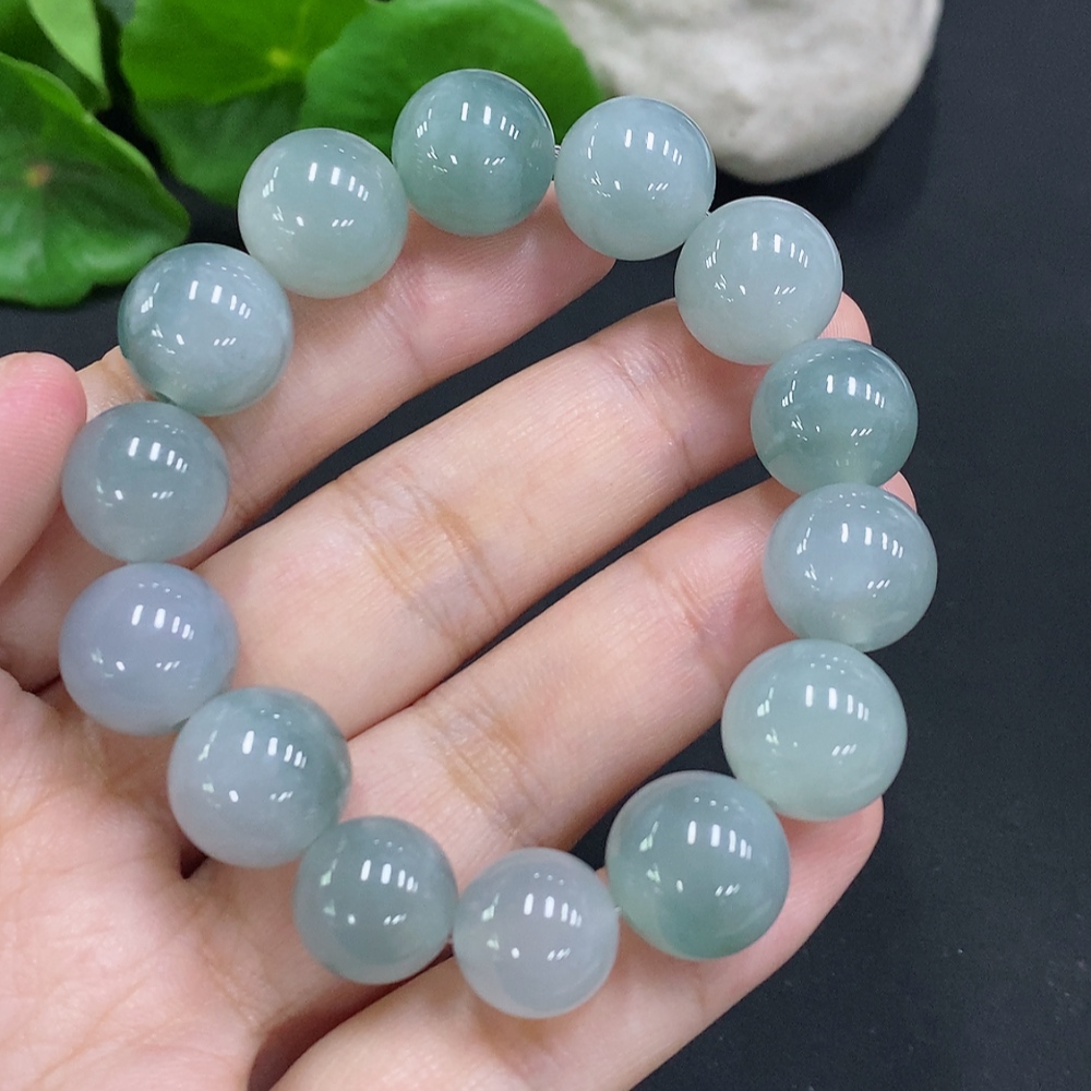 F33905248 Jadeite Bead Necklace Approx. 13mm Total Weight Approx. 52.3g